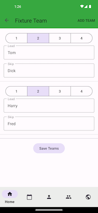 Fixture Team Edit